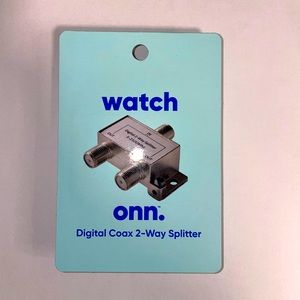 Onn Digital coax two-way splitter